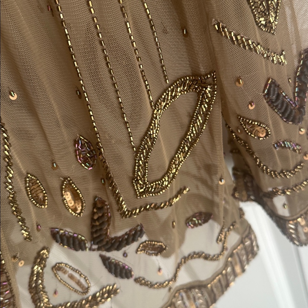 Zara limited edition BEADED SEQUIN KIMONO (missing some beads, check photos) - Picture 13 of 16